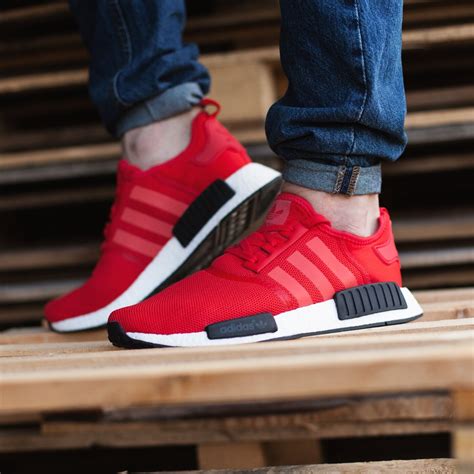 herren adidas nmd_r1 pk turnschuhe rot rot|adidas nmd r1 angebote.